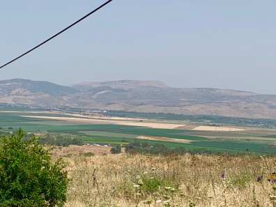 Looking down from the Golan
